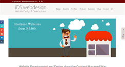 Desktop Screenshot of idswebdesign.co.za